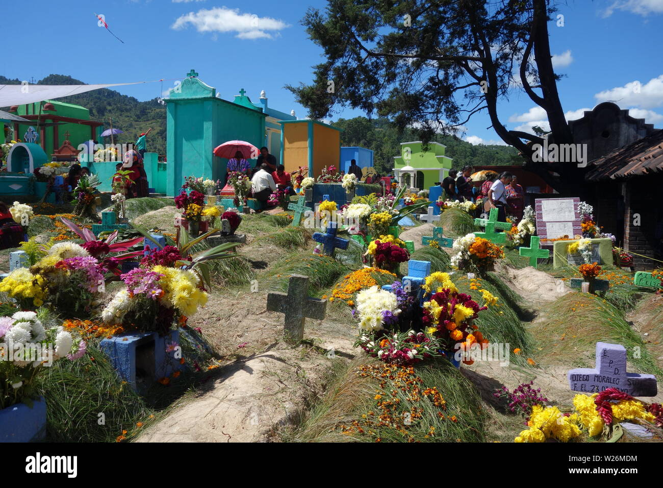 Chichicastenango cemetery Stock Photo