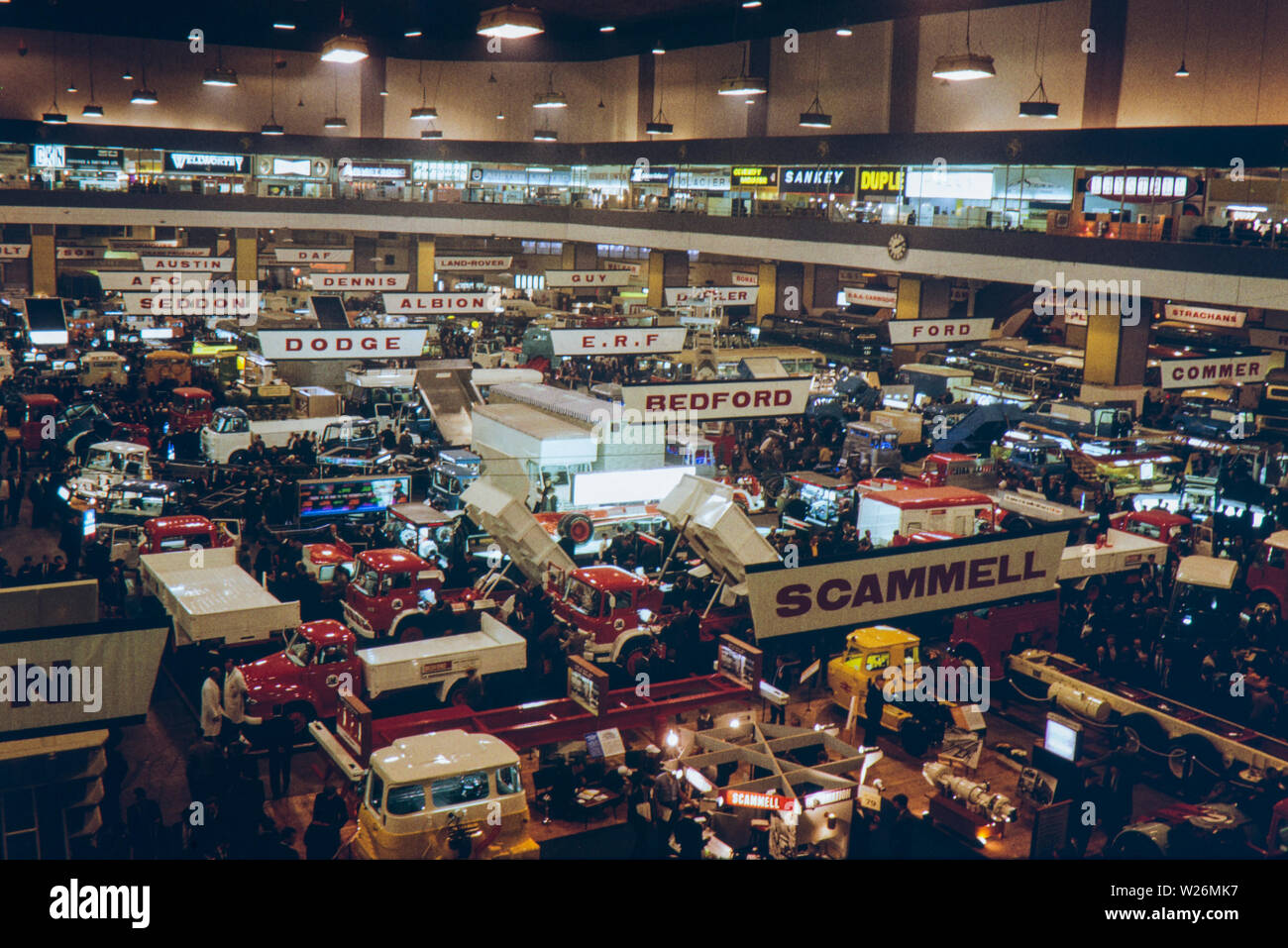 British International Motor Show, London (London Motor Show) at Earls Court during August 1967. Many names have now disappeared from the motoring and manufacturing industry. Stock Photo