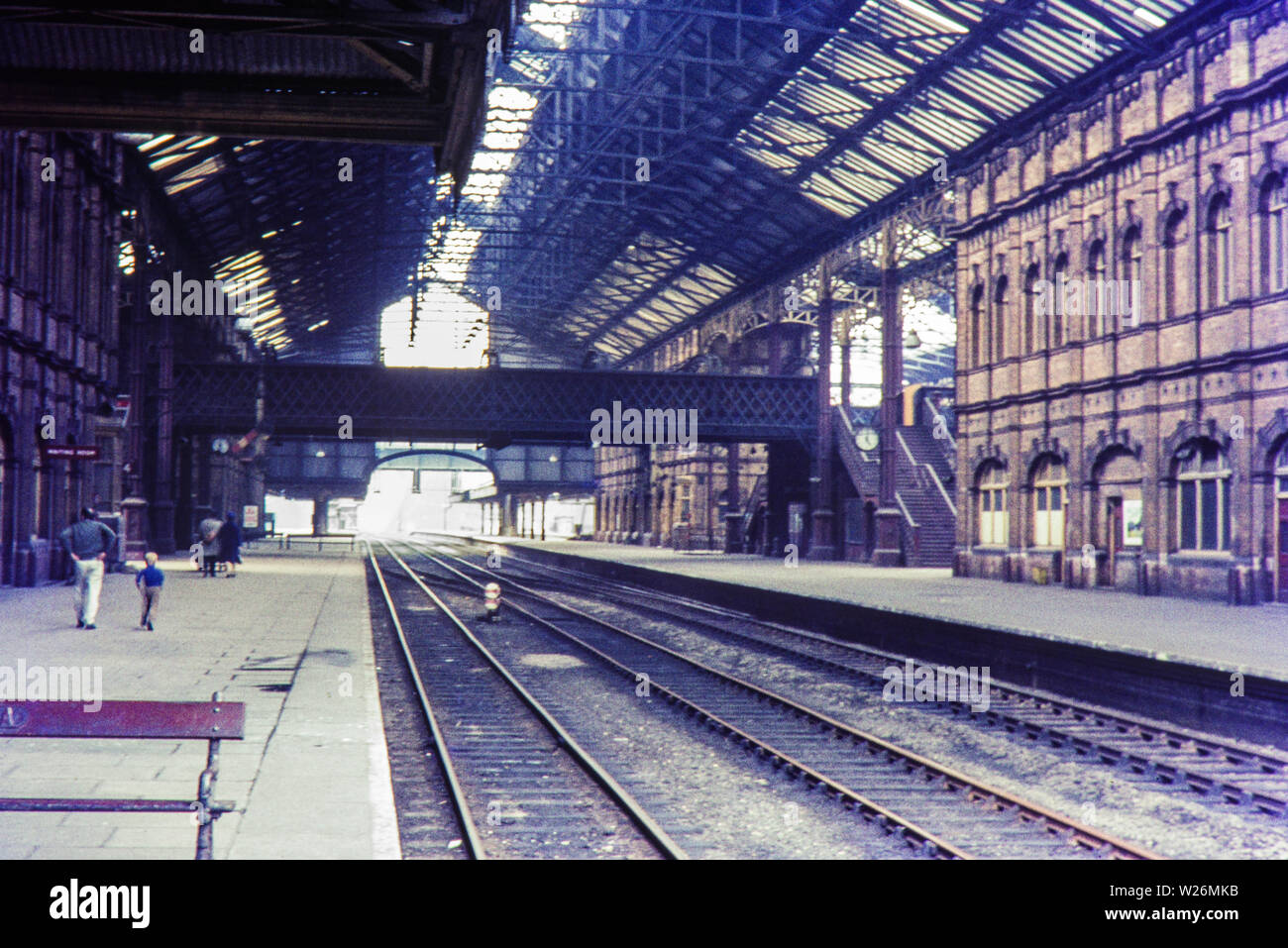 The interior of Nottingham Victoria Railway Station. The image was