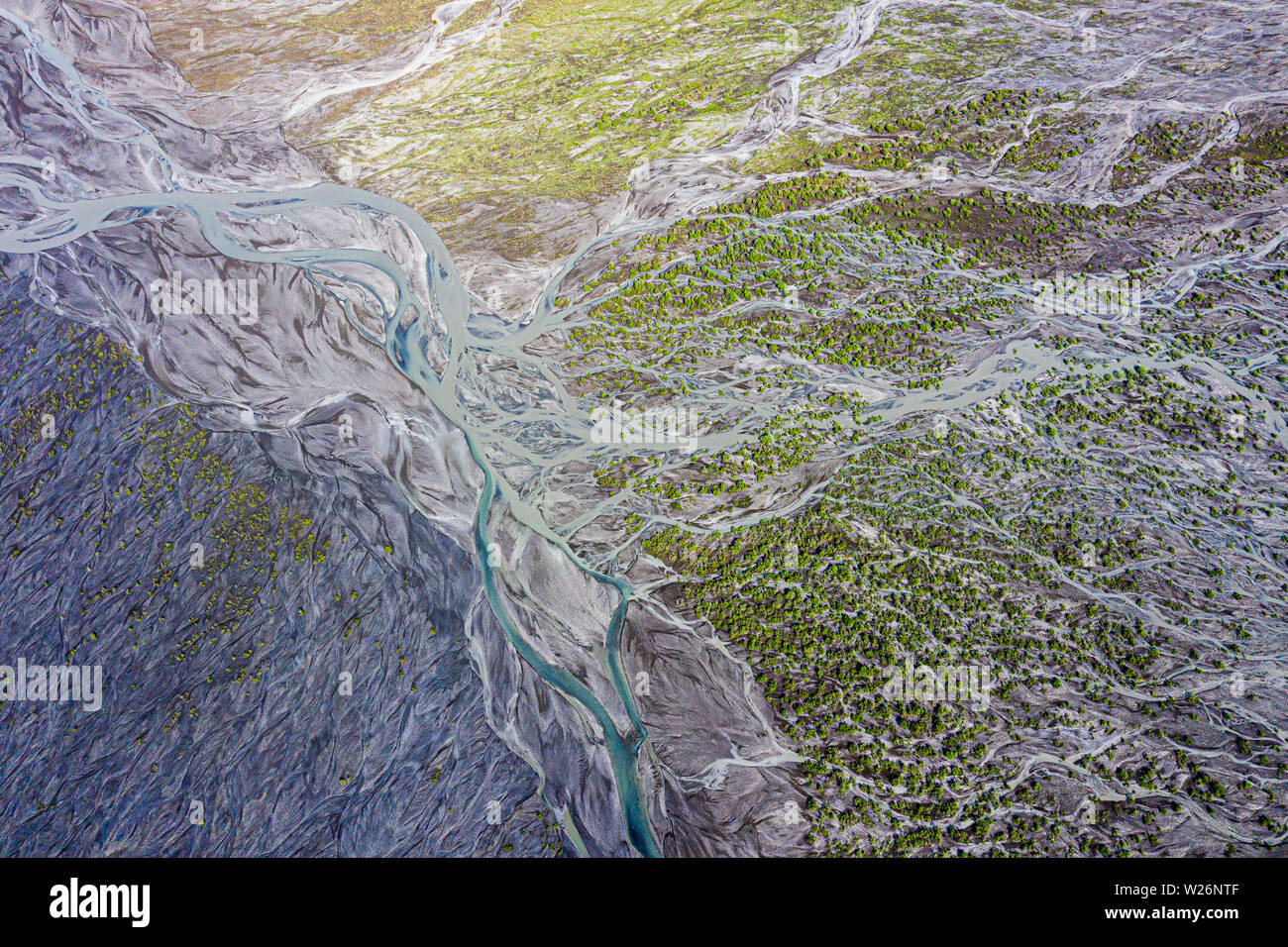 Glacial runoff, Denali National Park, Alaska, USA Stock Photo Alamy