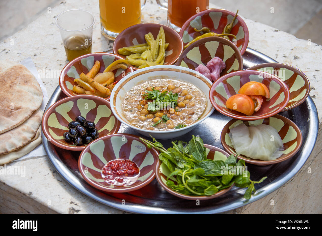 Foul, Souk Area, Sidon or Saida, Lebanon Stock Photo