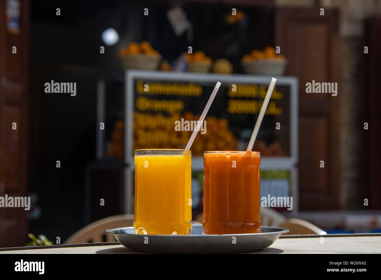 Booth for fruit juice hi-res stock photography and images - Alamy
