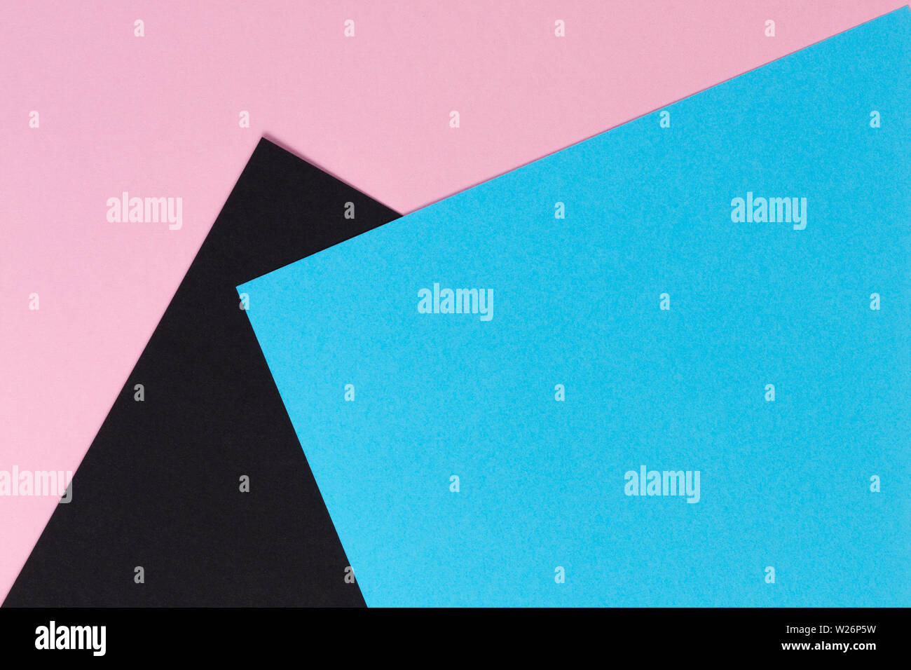 Abstract Geometric Shape Pastel Pink Light Blue And Black Color