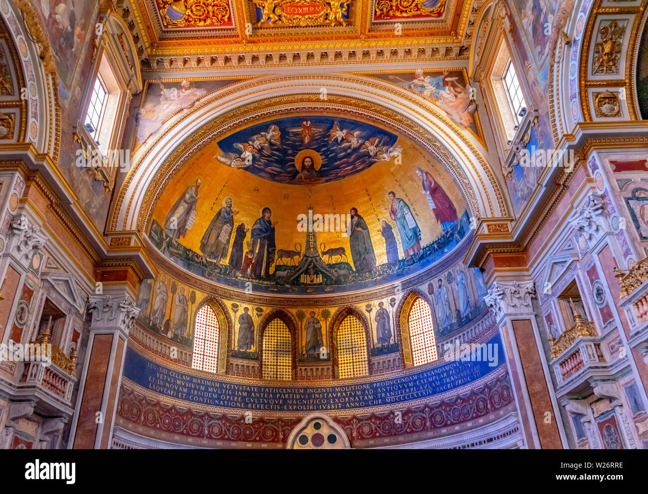 Ancient Jessus Mosaic Basilica Saint John Lateran Papal Cathedral ...