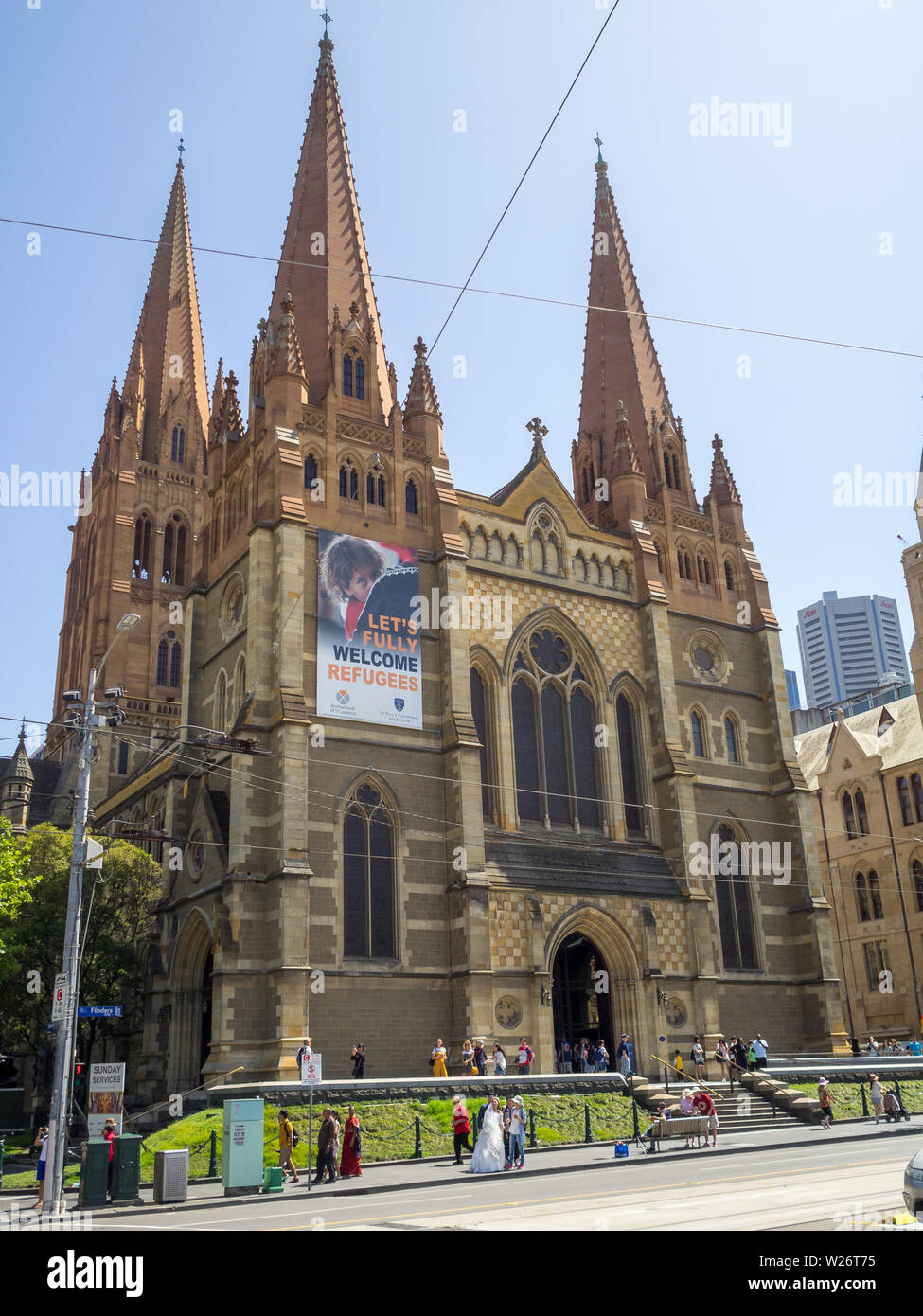 St Pauls Cathedral, Melbourne Stock Photo