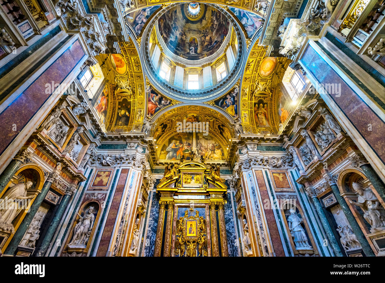 Dome Altar Icon Basilica Santa Maria Maggiore Rome Italy. One of 4 ...