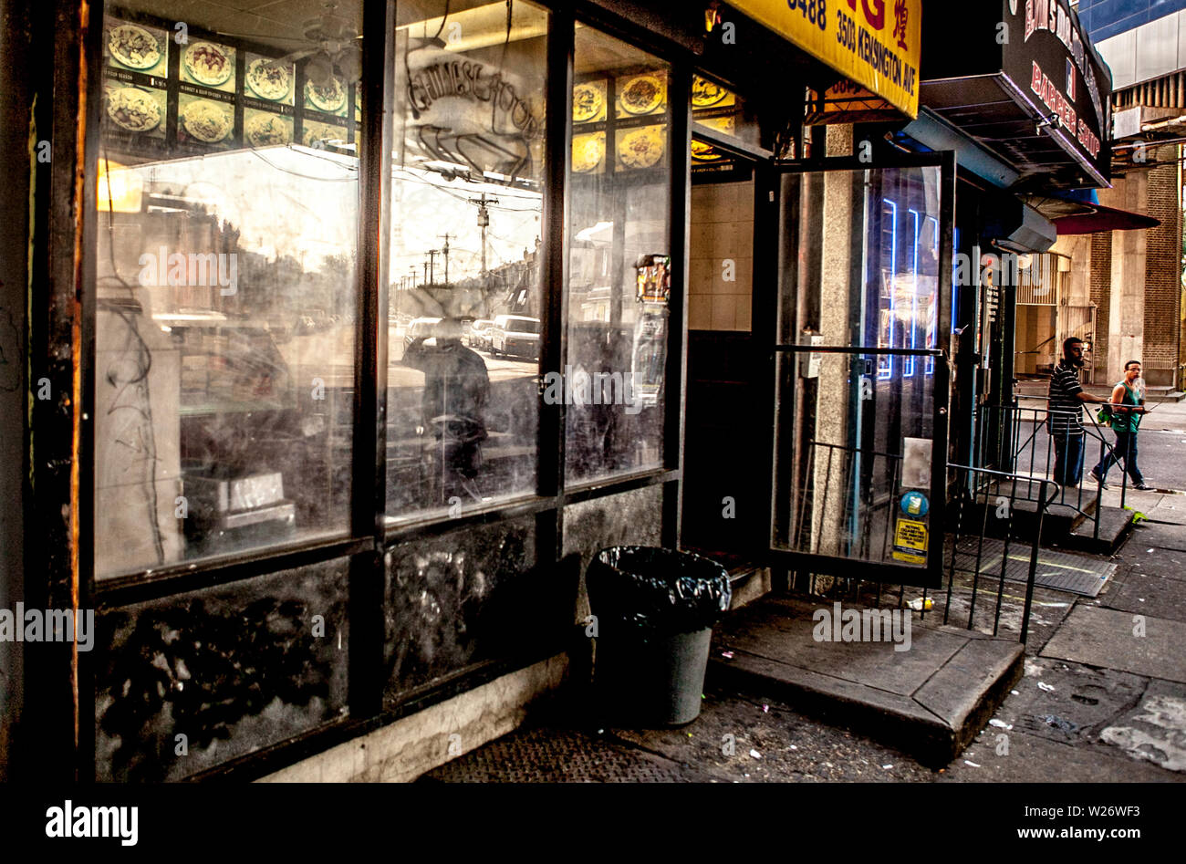 a Chinese Restaurant in the Kensington area of northern Philadelphia Stock Photo