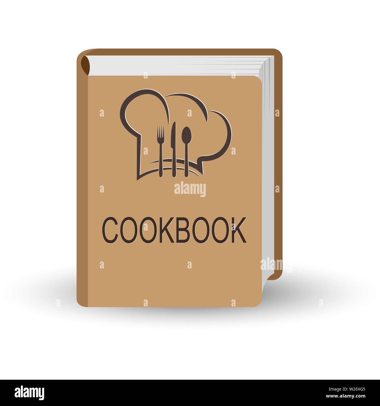https://c8.alamy.com/comp/W26XG5/book-with-the-word-cookbook-3d-volume-simulation-W26XG5.jpg