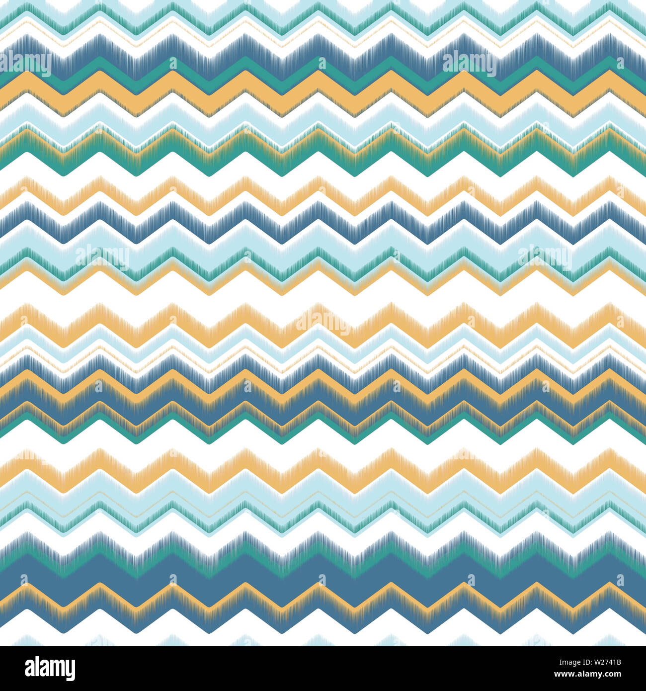 Zig zag Background with colorful blue, cyan, green, yellow and white