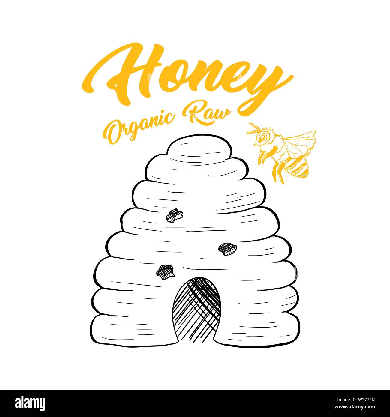 Bee hive drawing hi-res stock photography and images - Page 5 - Alamy, image size:1300x1390
