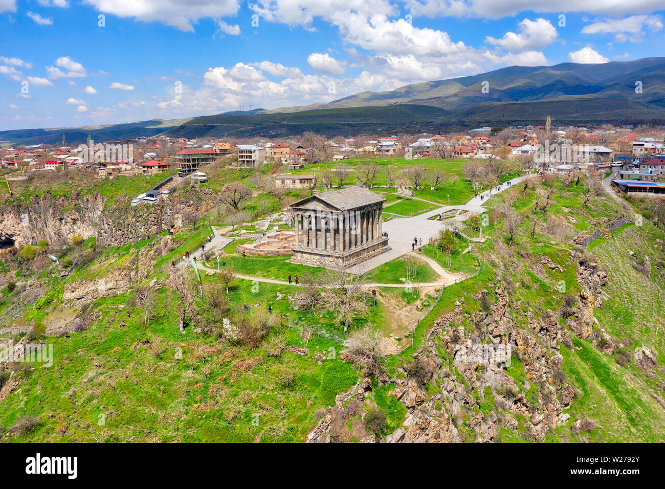 Garni Temple close to Yerevan in Armenia, taken in April 2019rn' taken in hdr Stock Photo