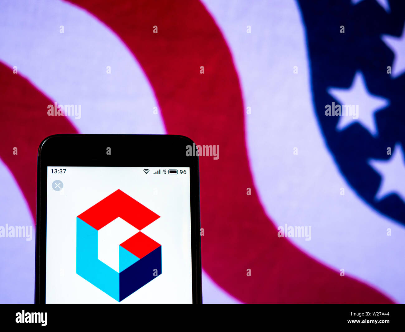 In this photo illustration a Kuaishou (Kwai) logo is seen on a smartphone  and a pc screen. (Photo by Pavlo Gonchar / SOPA Images/Sipa USA Stock Photo  - Alamy