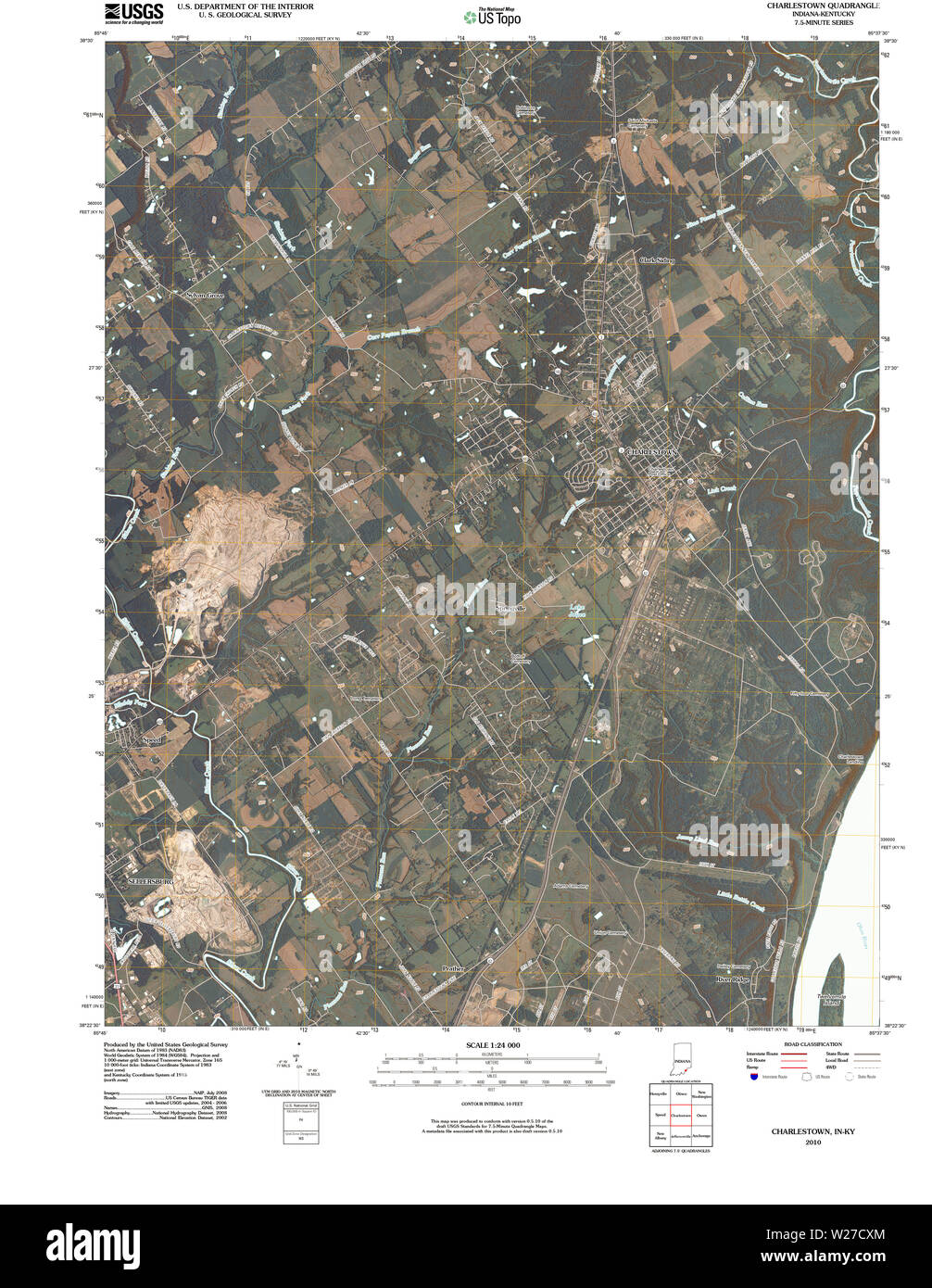 Charlestown indiana map Cut Out Stock Images & Pictures Alamy