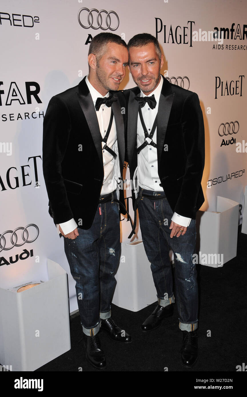 LOS ANGELES, CA. October 28, 2010: DSquared designers Dean & Dan Caten at  the launch of