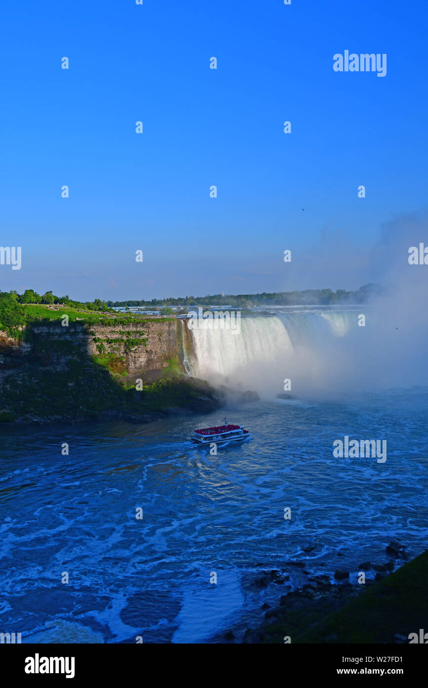 View of Horseshoe Falls in Niagara Falls, Ontario, Canada Stock Photo