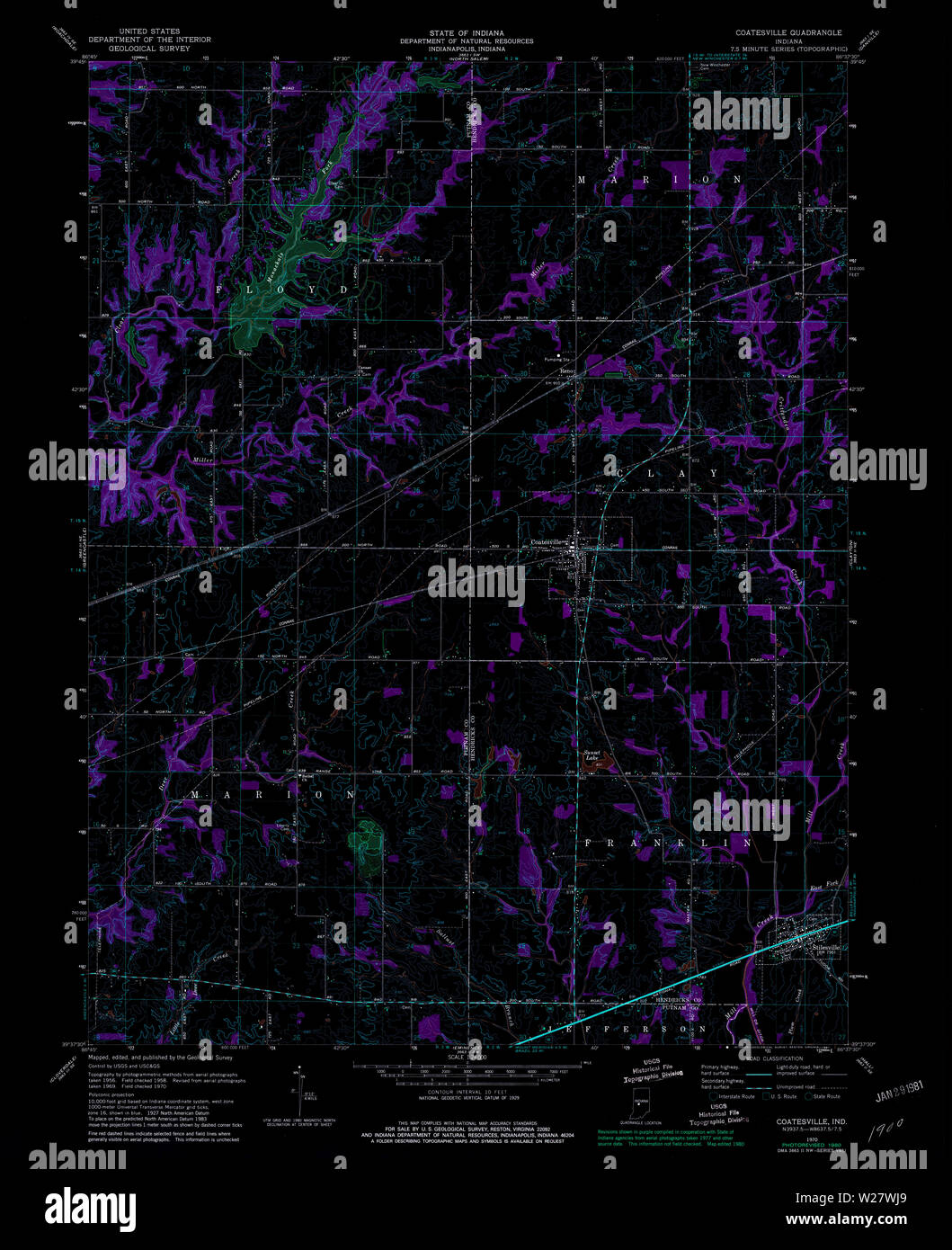 Coatesville map hires stock photography and images Alamy