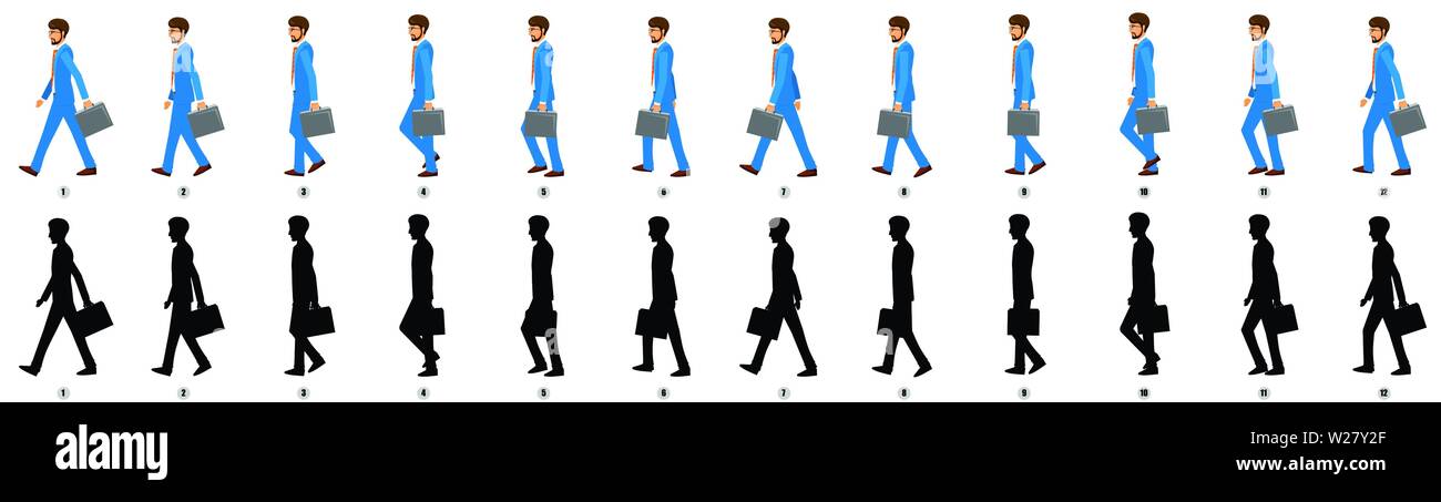 Business Girl Walk Cycle Animation Sheet Royalty Free SVG, Cliparts,  Vectors, and Stock Illustration. Image 107751514.