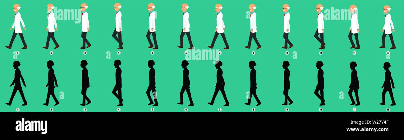 Walk cycle sprites hi-res stock photography and images - Alamy