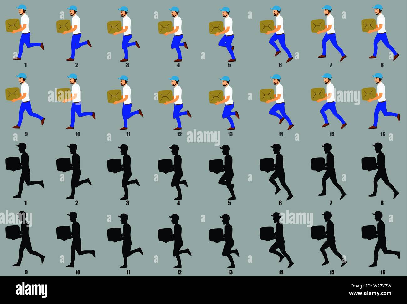 Animation sequence. Animation sequence