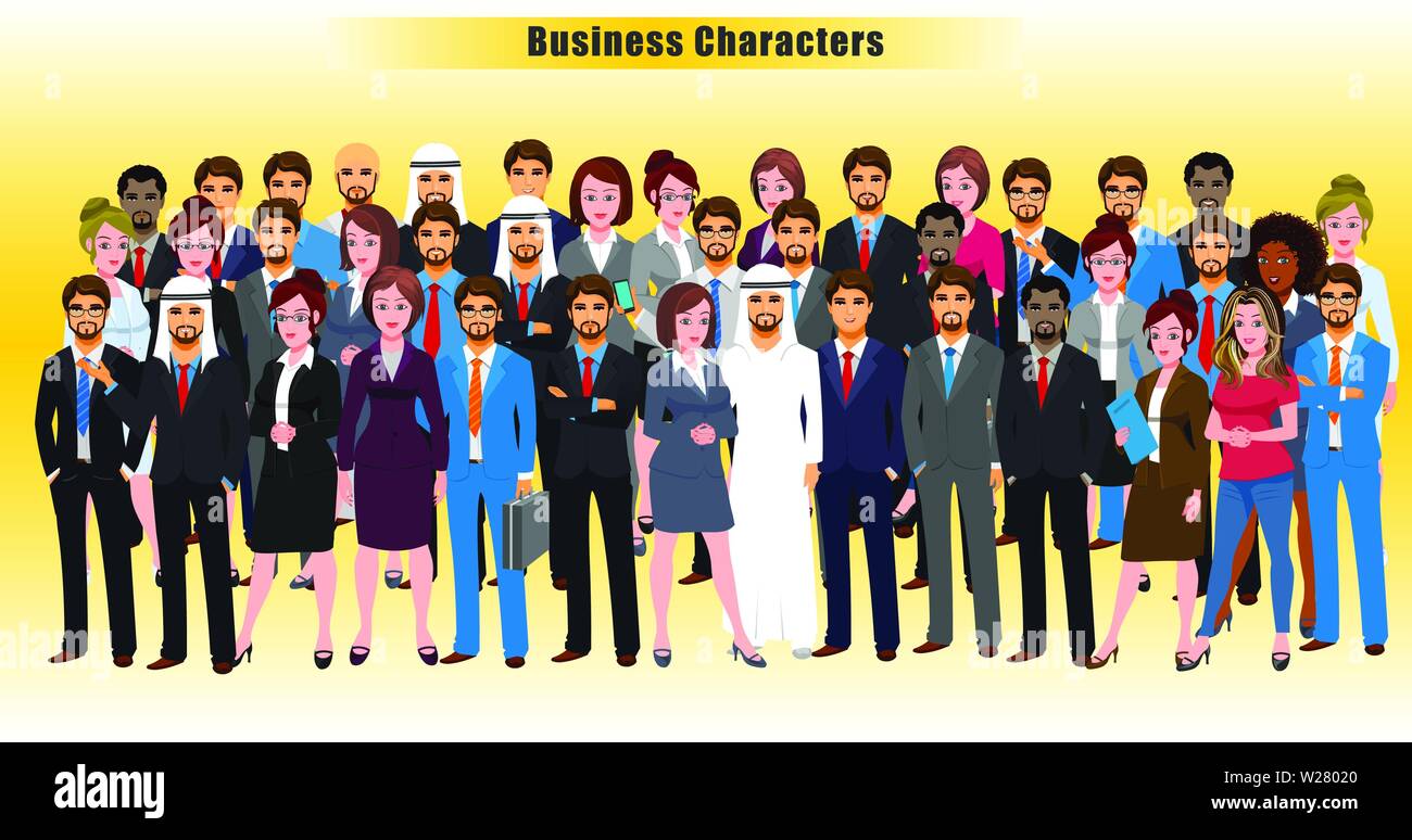 Group of Business People Stock Vector