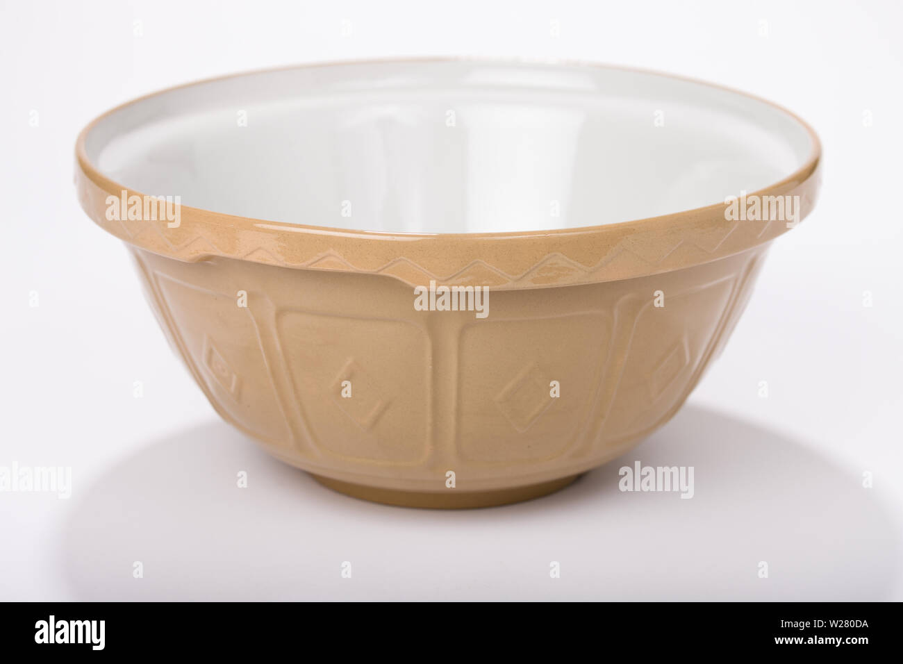 A large stoneware mixing bowl is great for making bread or cookies Stock  Photo - Alamy