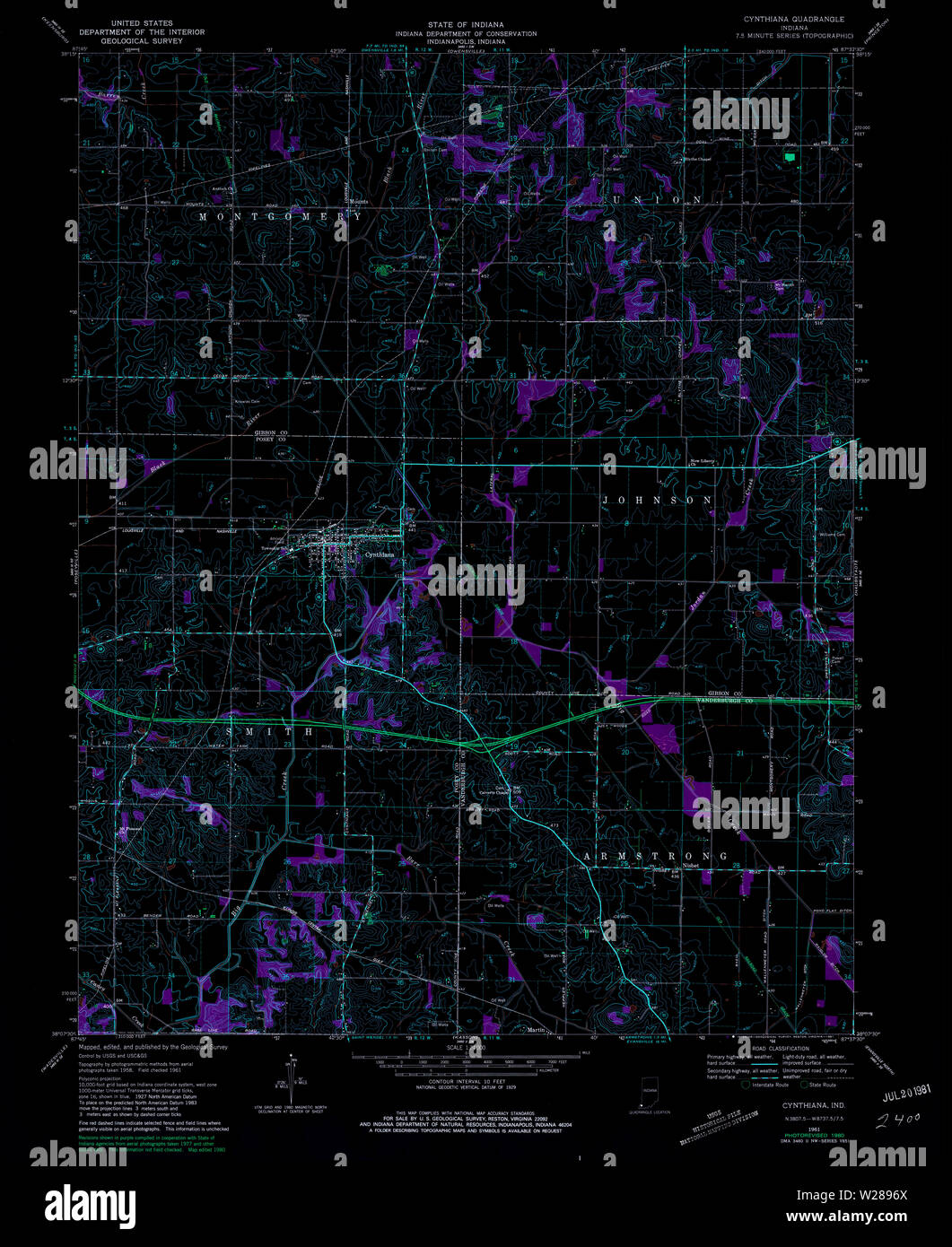 Map of cynthiana hires stock photography and images Alamy