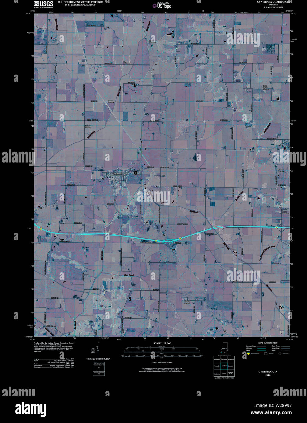 Map of cynthiana hires stock photography and images Alamy