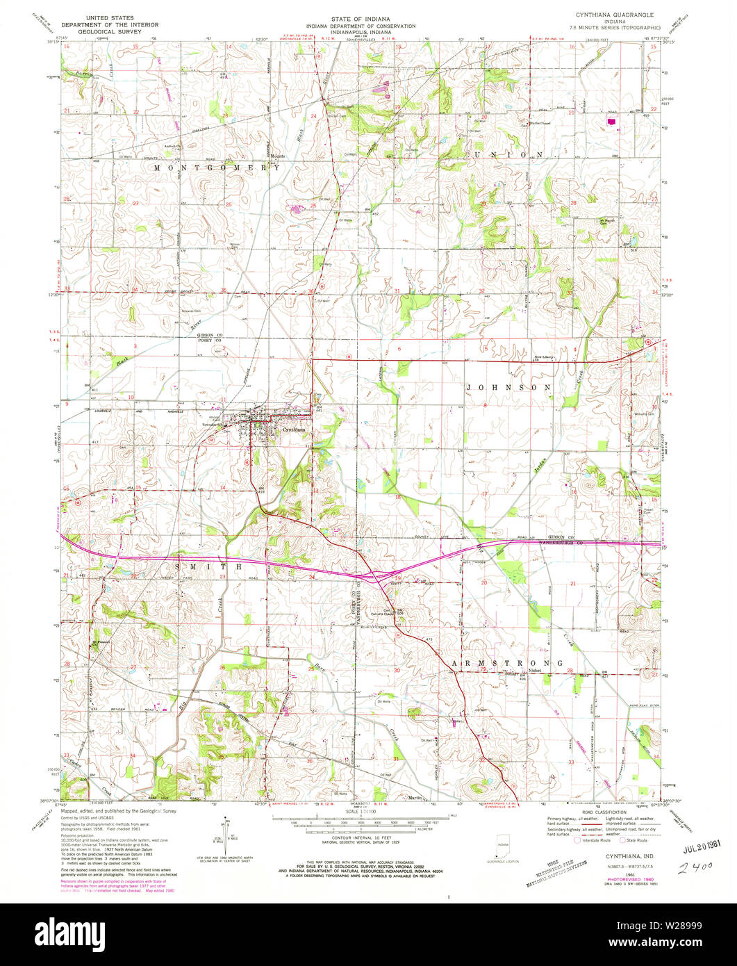 Map of cynthiana hires stock photography and images Alamy