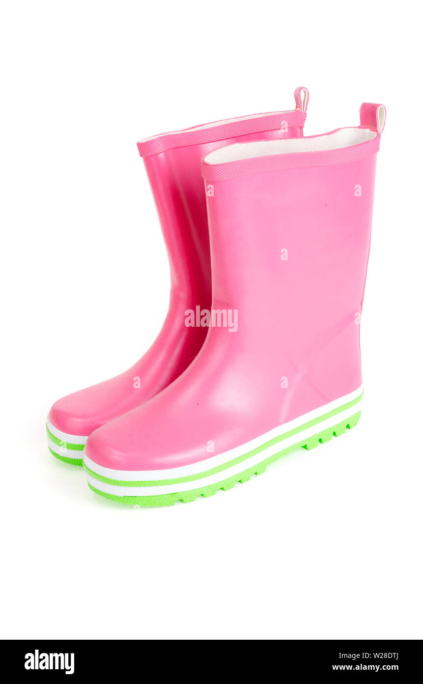 pink steel toe rubber boots