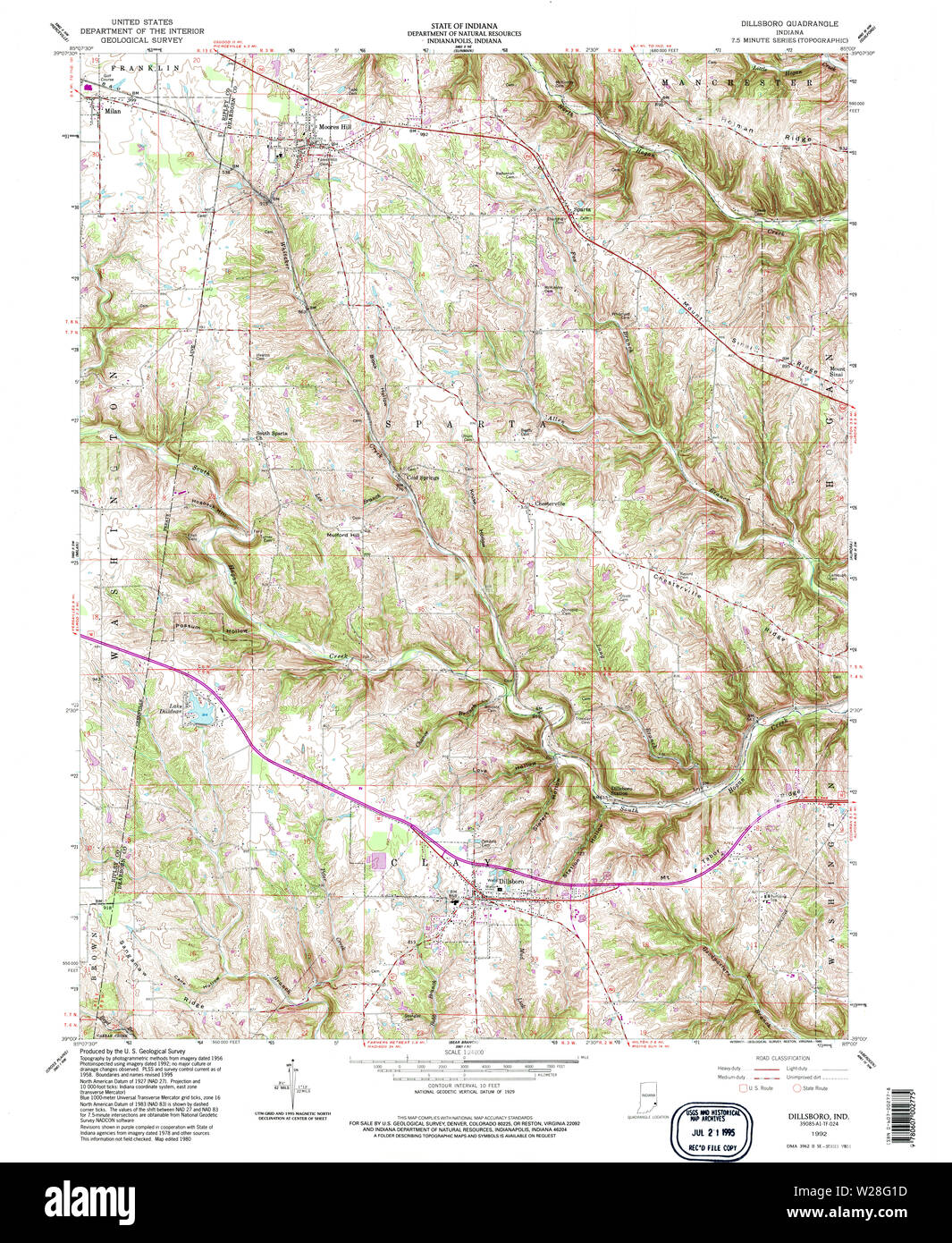 Map of dillsboro Cut Out Stock Images & Pictures Alamy