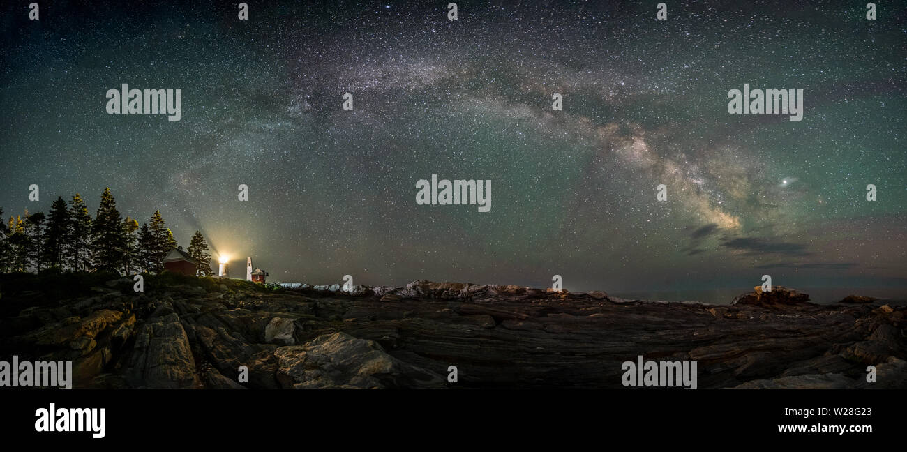 Milky Way in Maine Stock Photo Alamy