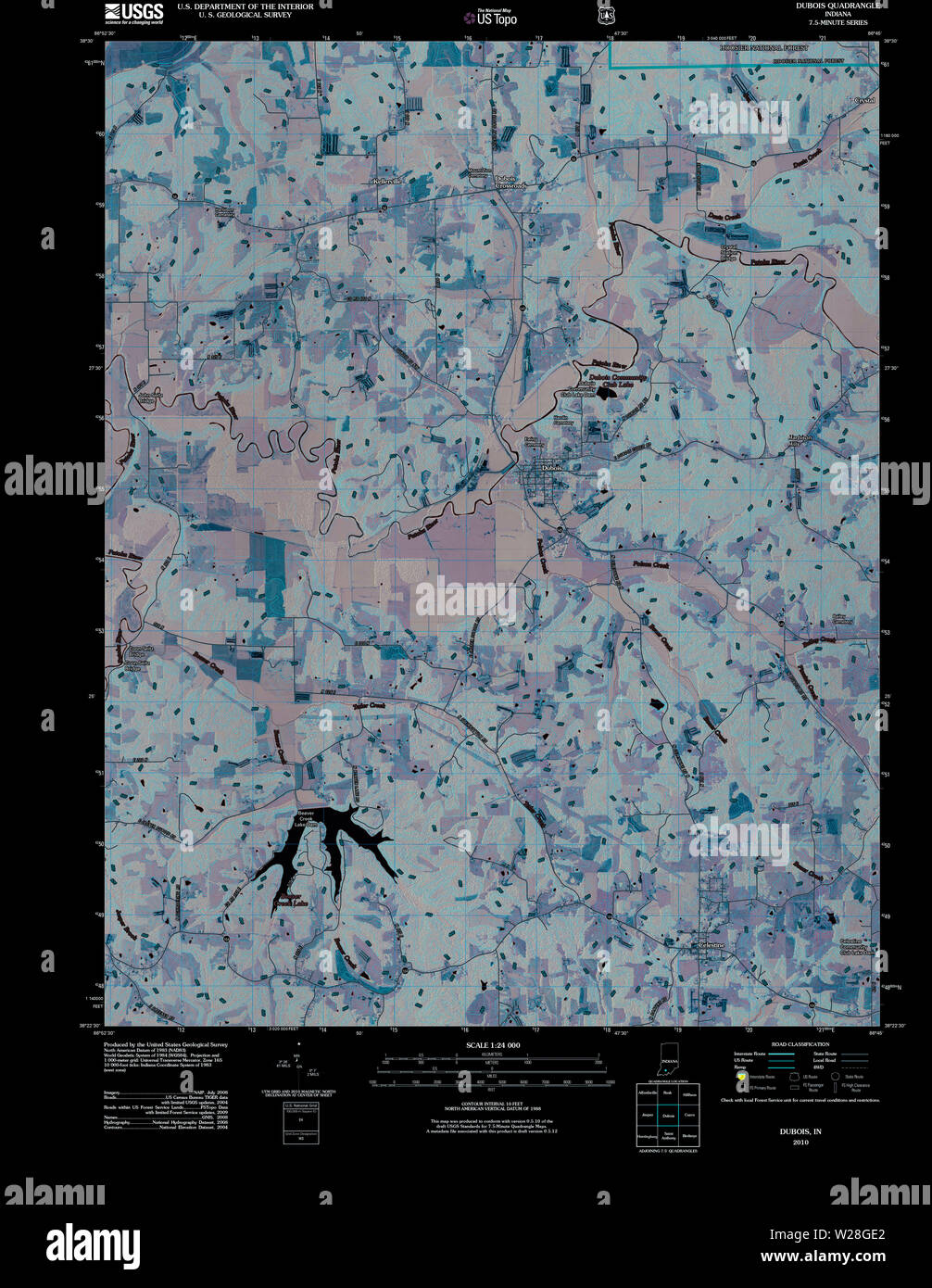 Map of dubois hires stock photography and images Alamy