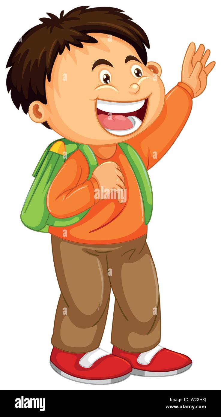A cute boy character illustration Stock Vector Image & Art - Alamy