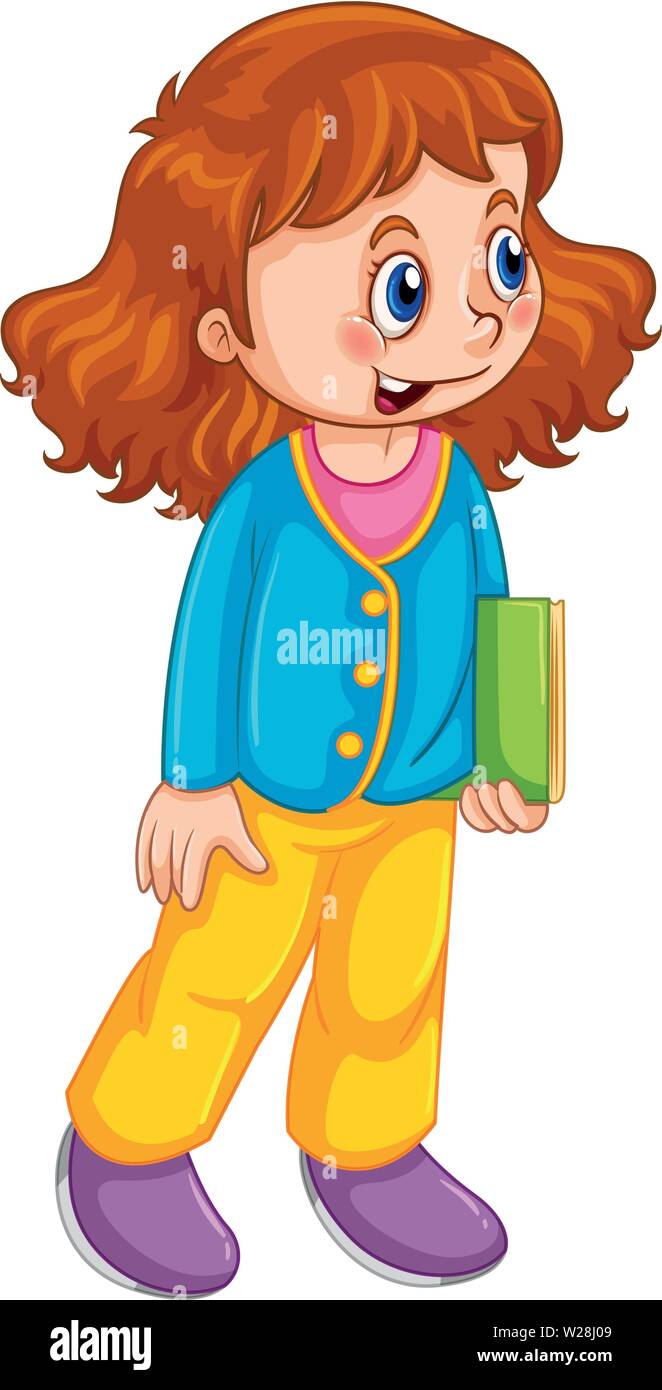 A cute girl character illustration Stock Vector Image & Art - Alamy
