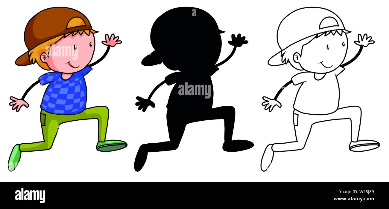 Set of boy character illustration Stock Vector Image & Art - Alamy