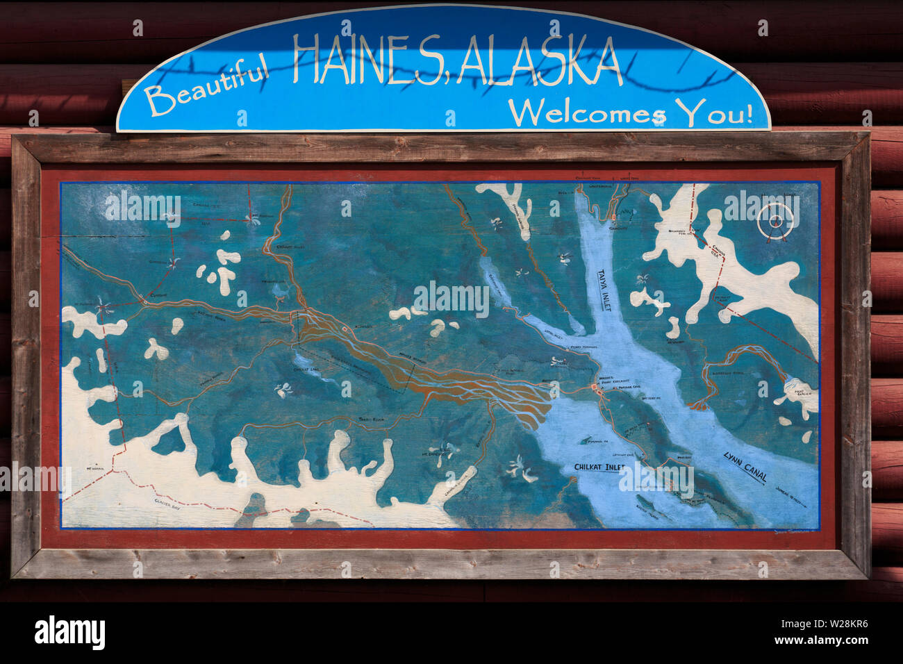 Visitor Center, Haines, Lynn Canal, Alaska, USA Stock Photo Alamy