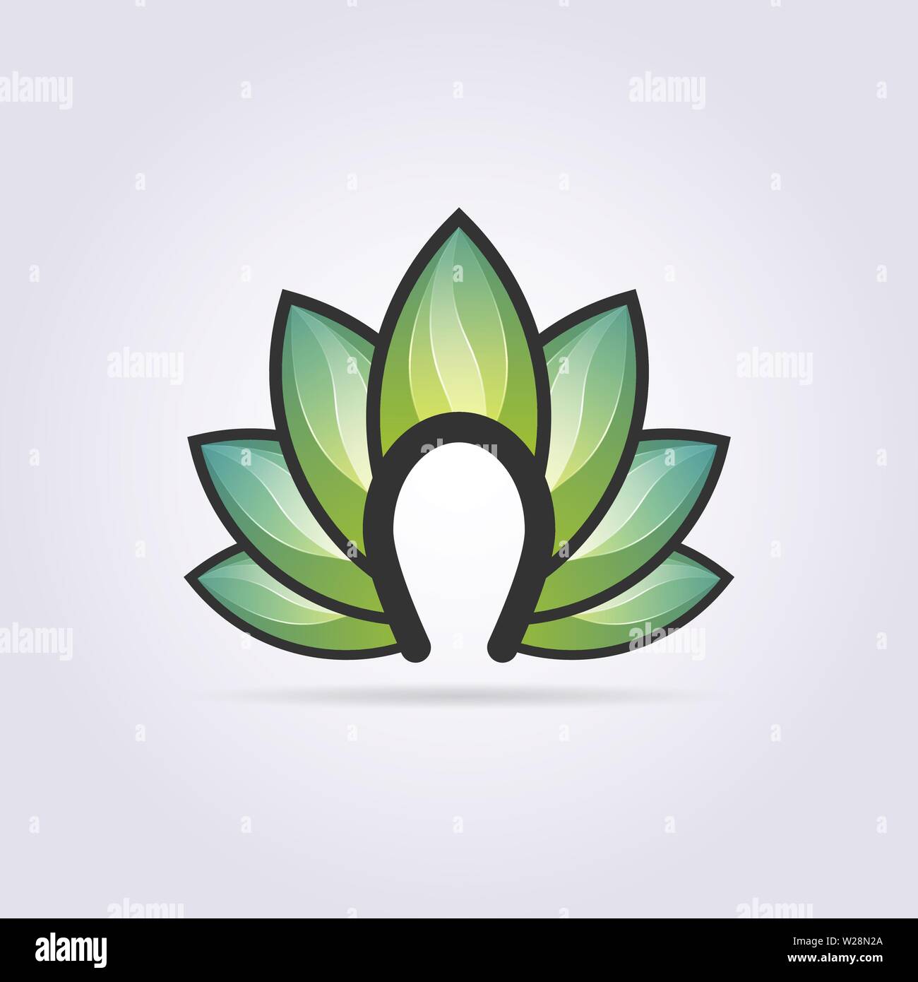 Creative leaf logo with Letter N Vector Illustration Design Clipart ...