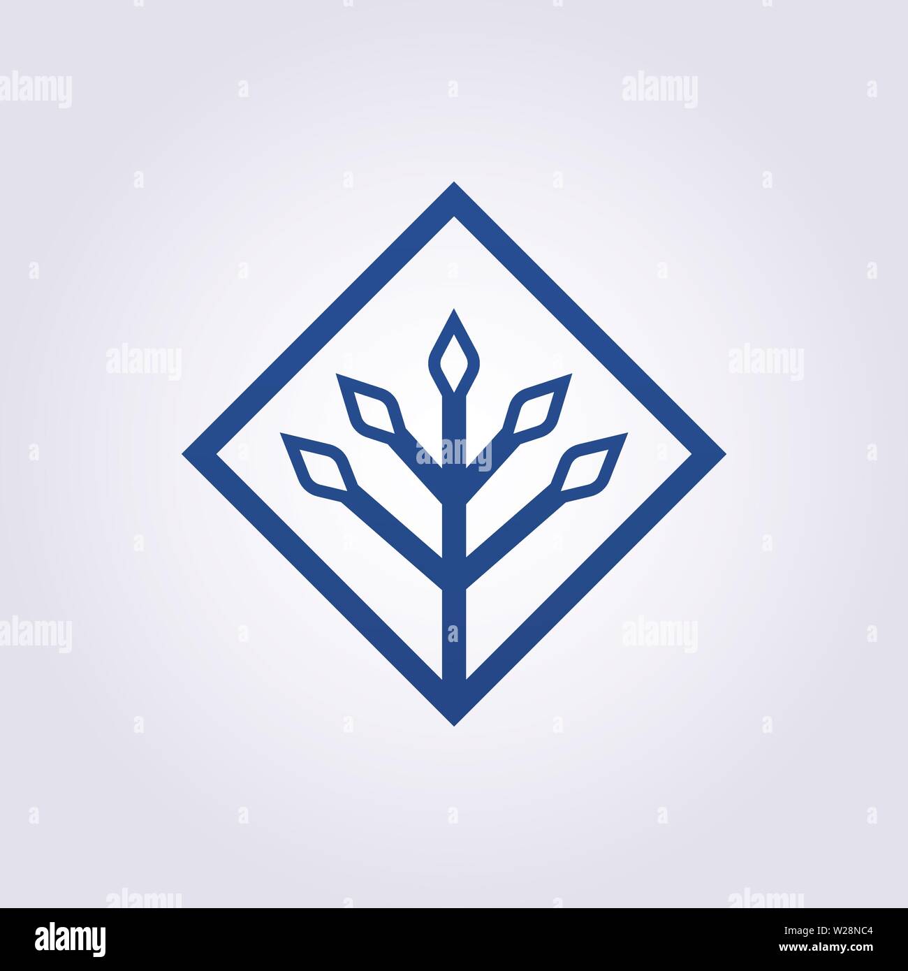 Modern Simple Tree Vector Illustration Design Clipart Symbol Logo ...
