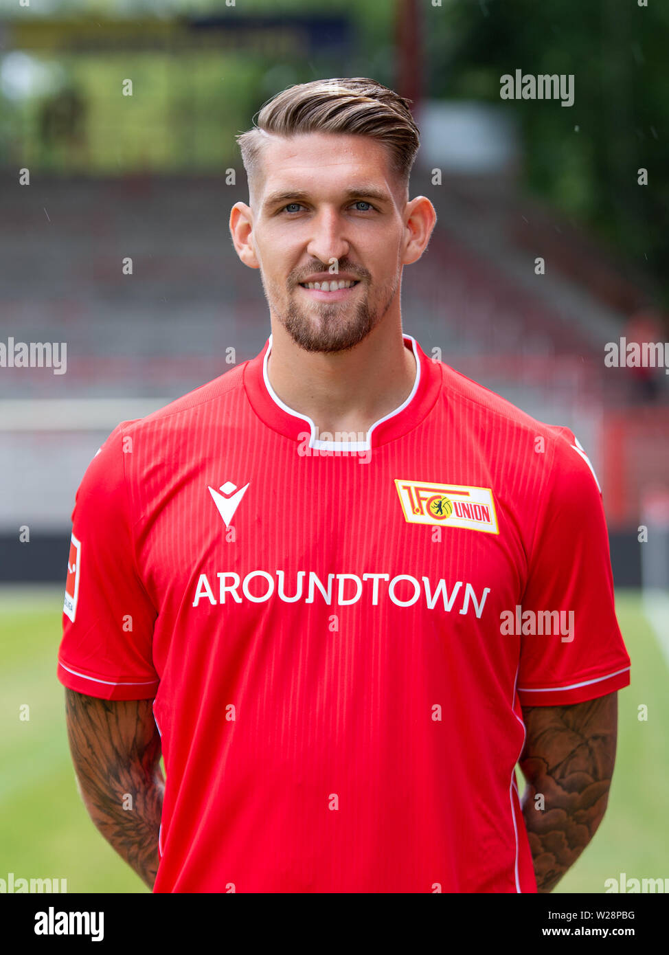 Berlin, Germany. 06th July, 2019. Soccer, Bundesliga: Photo opportunity 1st  FC Union Berlin for the season 2019/20. Robert Andrich Credit: Andreas  Gora/dpa/Alamy Live News Stock Photo - Alamy