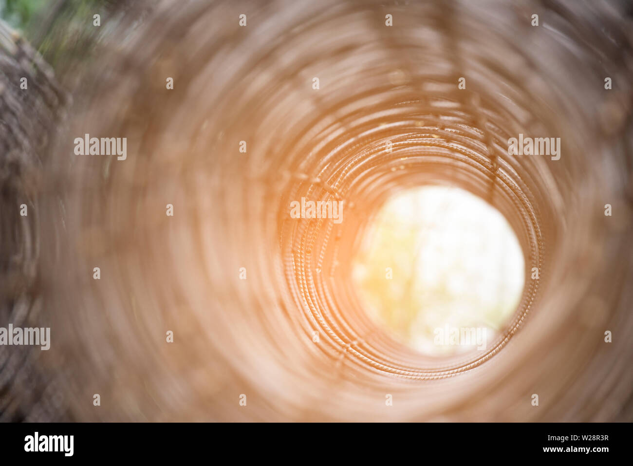 Rolls of wire mesh. Iron steel. Stock Photo