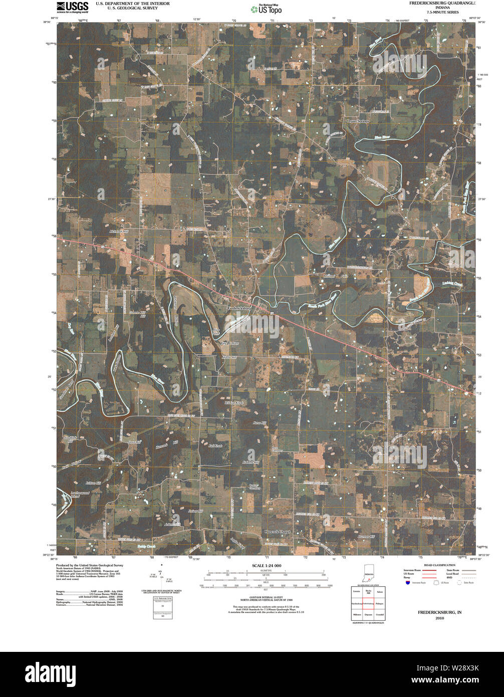 Fredericksburg map hires stock photography and images Alamy