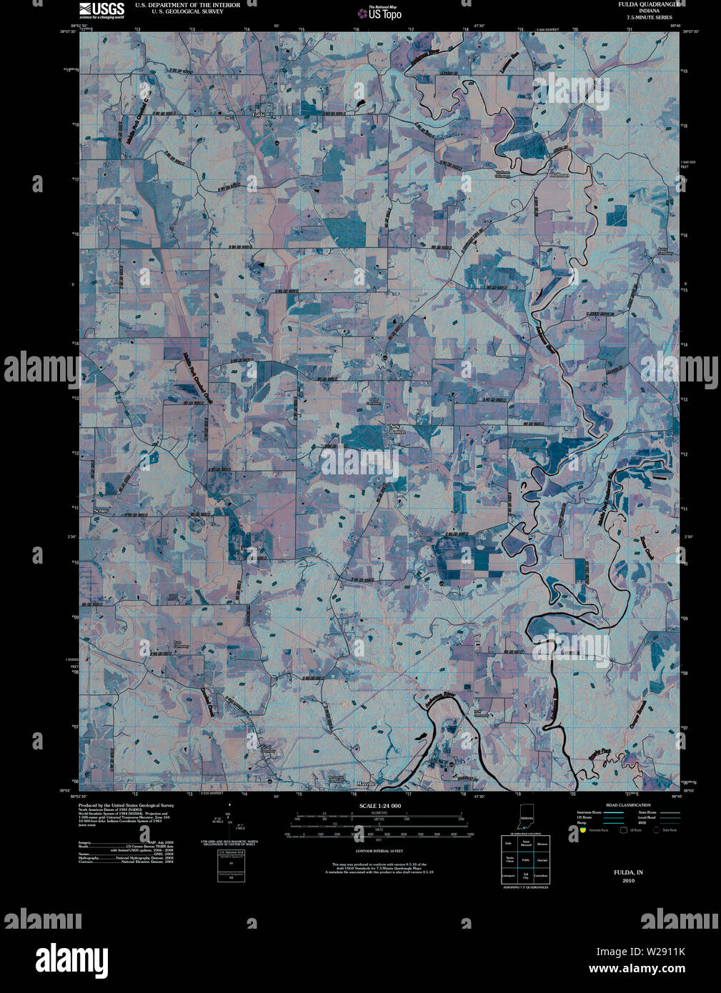 Fulda map hires stock photography and images Alamy