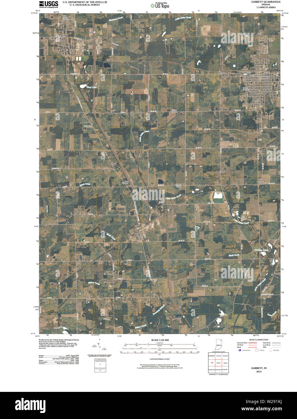 Garrett indiana map Cut Out Stock Images & Pictures Alamy
