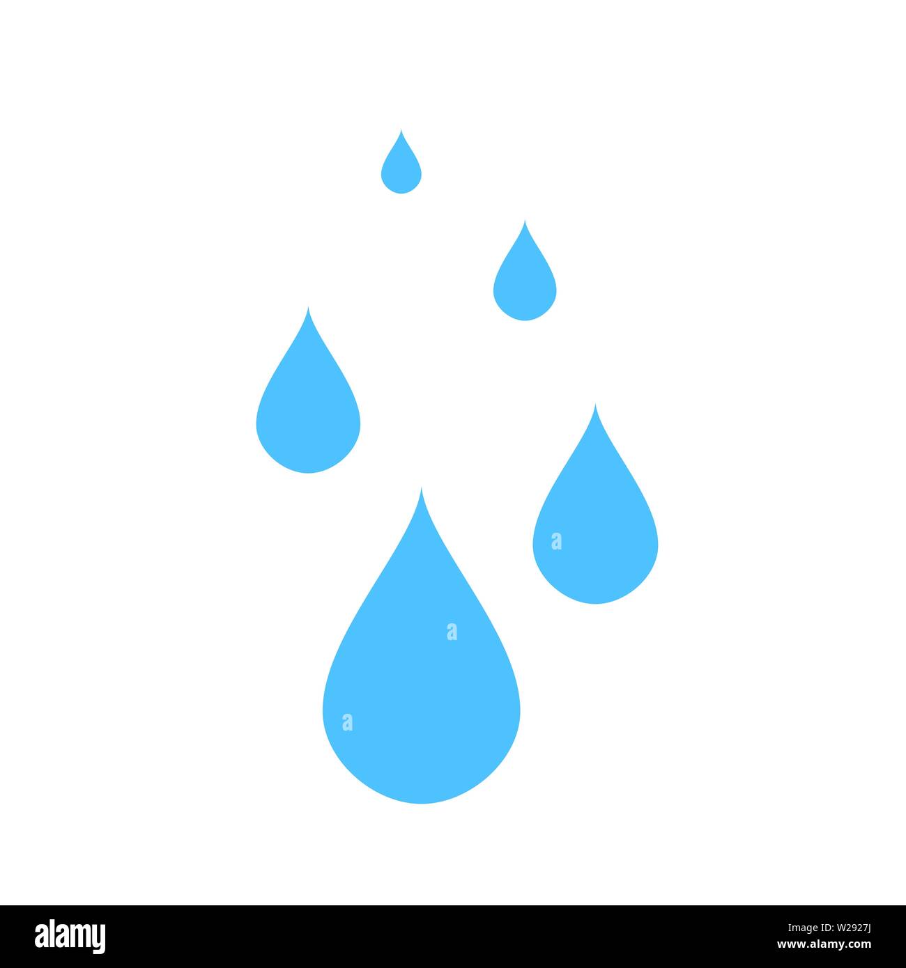 vector water drops illustration, nature icon - water raindrops ...