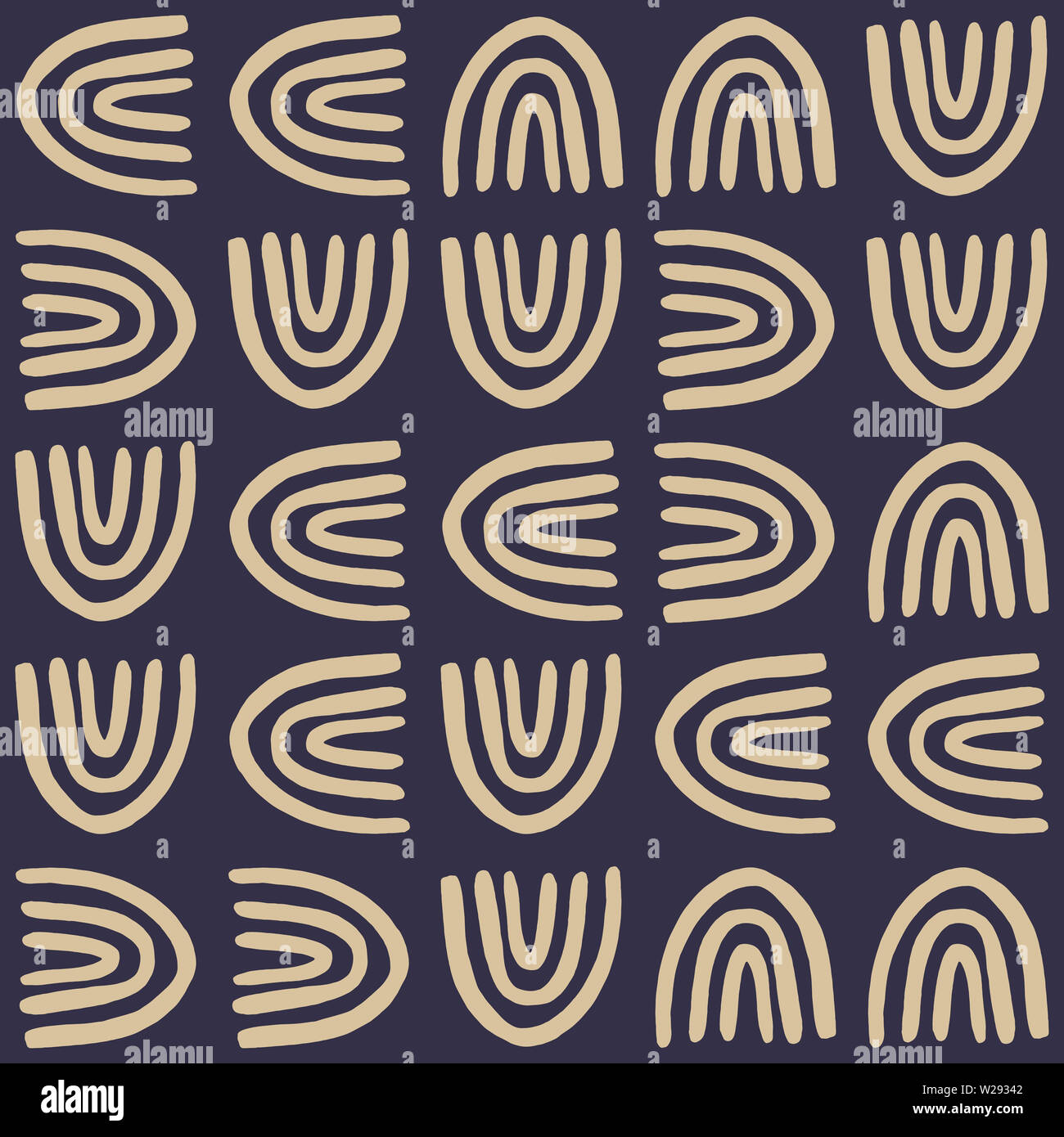 A bold & modern pattern of abstract shapes. Also comes in other colors. Stock Photo