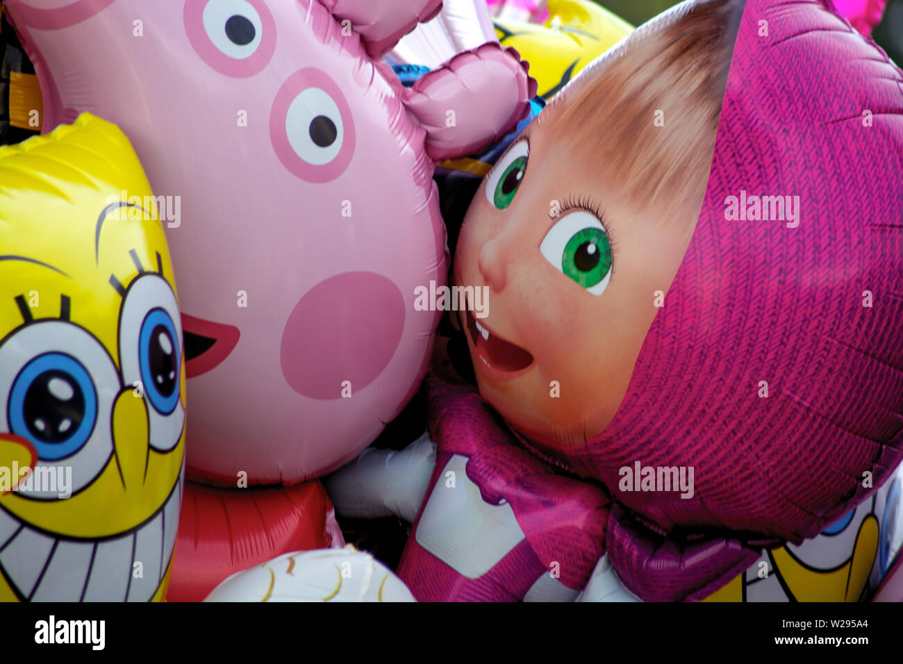 Concept funfair : Balloons Stock Photo