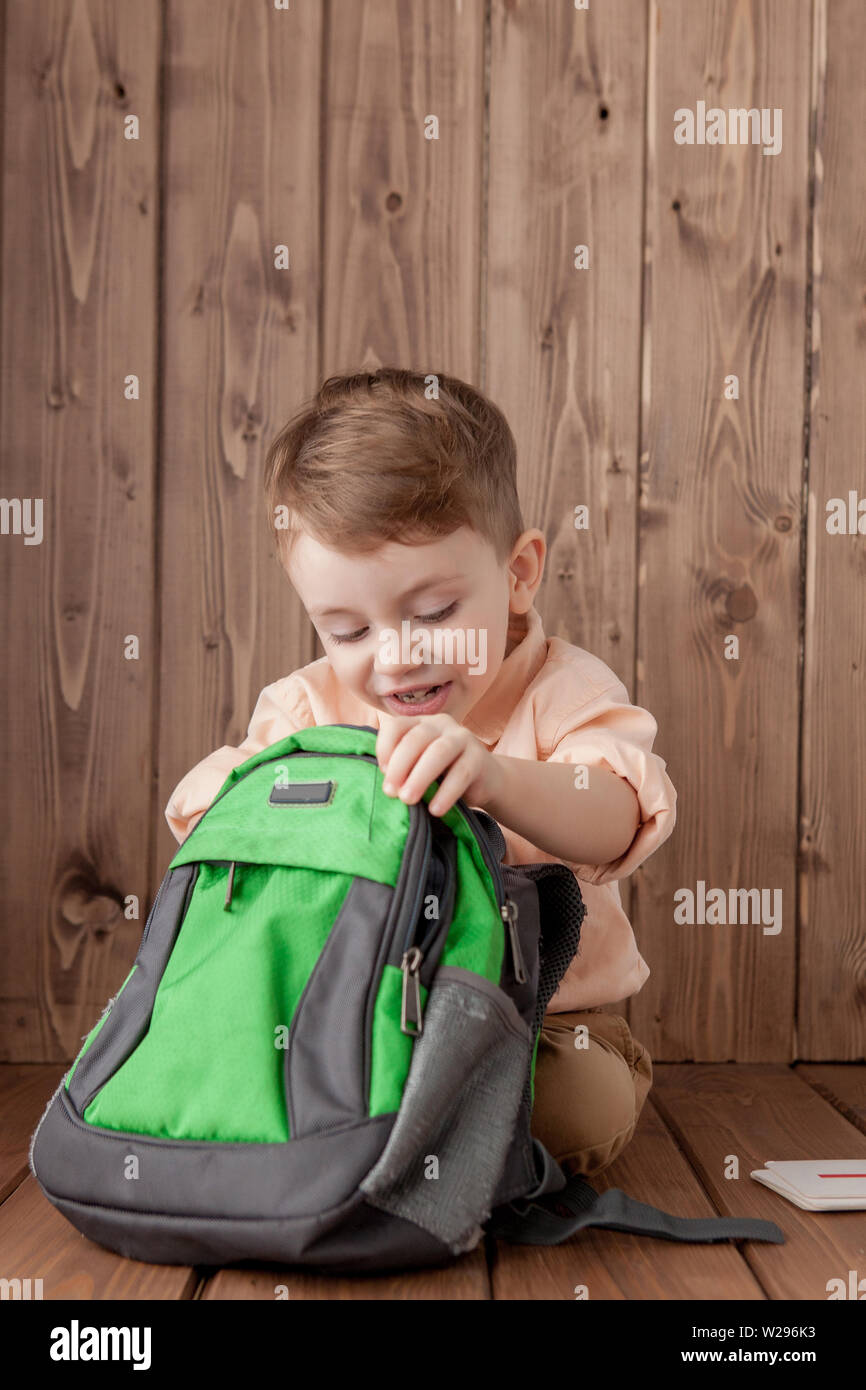 boy with school bag