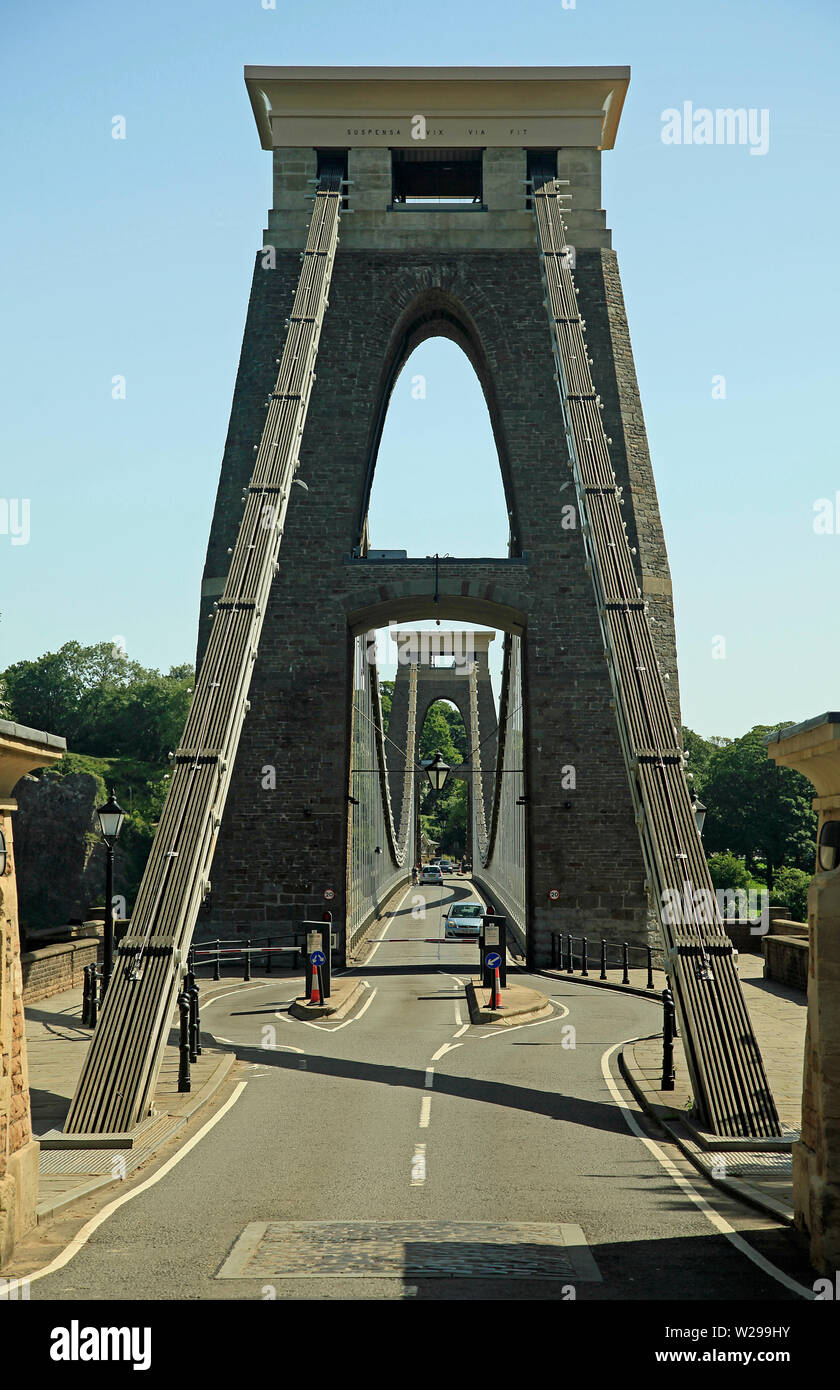 Iron cable suspension bridge hi-res stock photography and images - Alamy