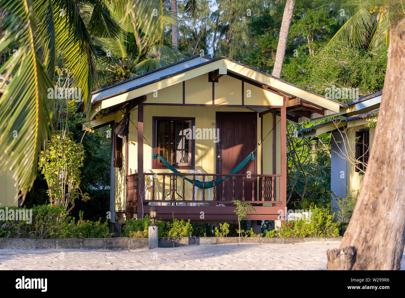 Tropical Beach House In Island Koh Phangan Thailand Stock Photo Alamy