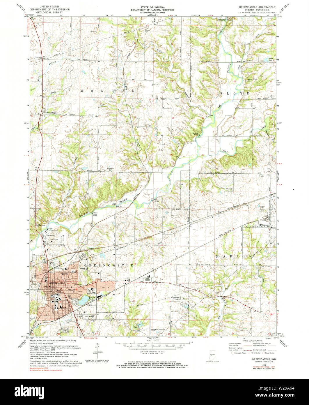 Greencastle map Cut Out Stock Images & Pictures Alamy